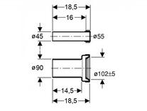 Set de legatura Geberit, pentru vase WC si rama de montaj